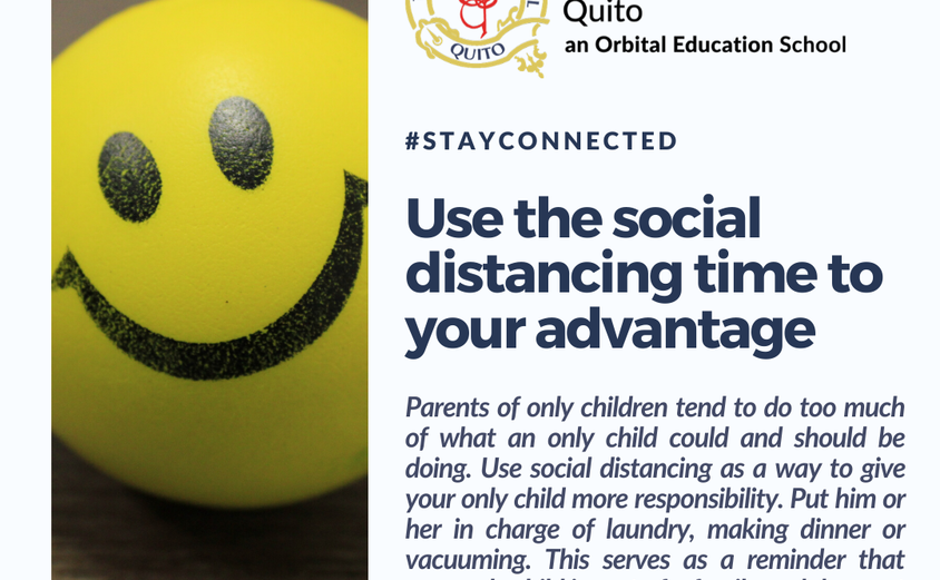 Social distancing with an only child 4